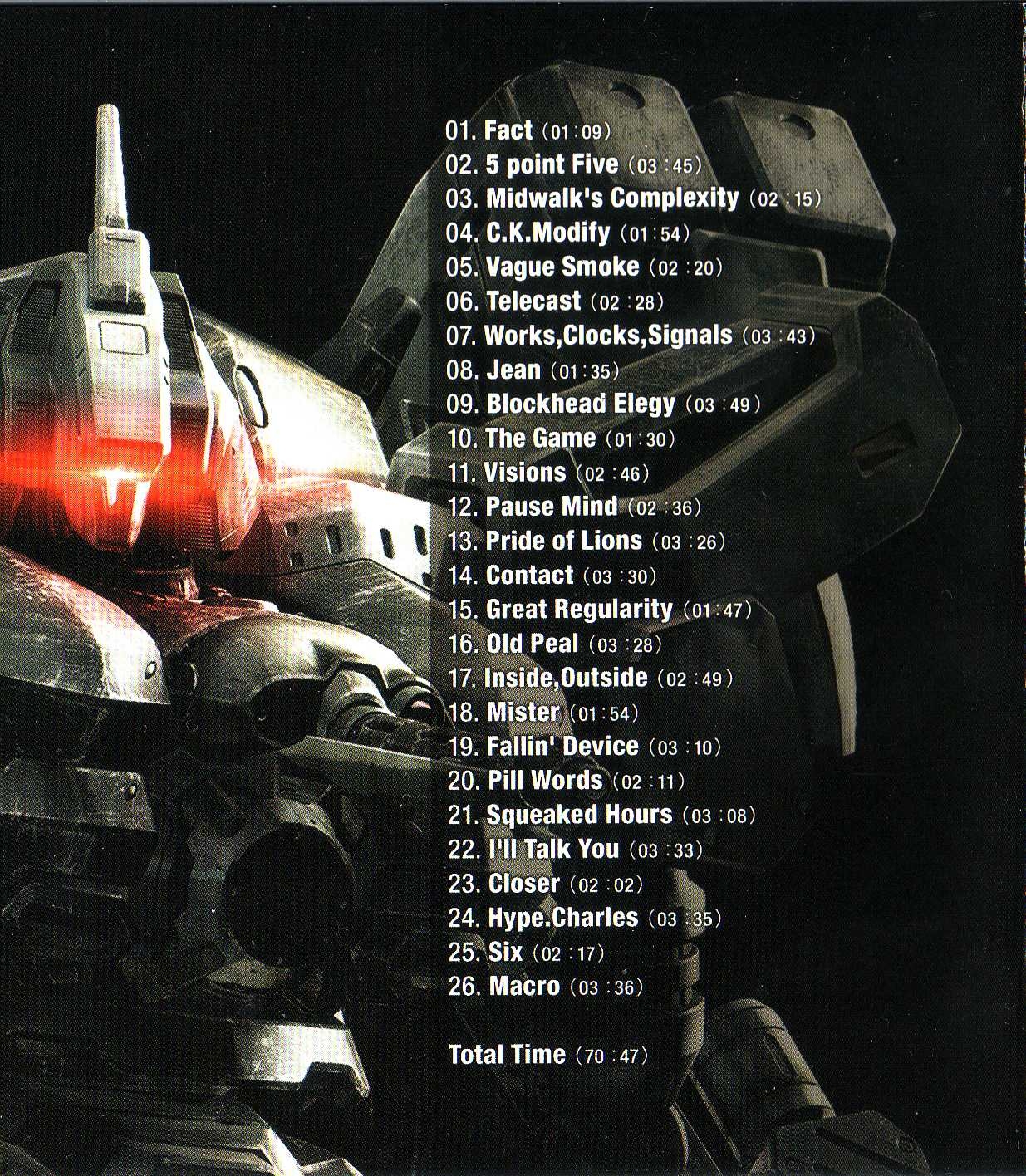 ARMORED CORE LAST RAVEN ORIGINAL SOUNDTRACK (2005) MP3